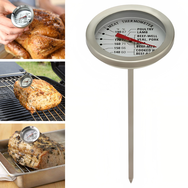 Пищевой термометр градусник для мяса со щупом + 63 ... + 88 ºC – фото ...