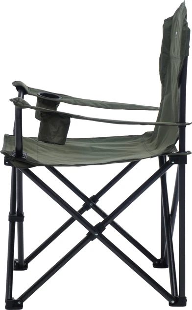 Кемпінгове розкладне крісло BaseCamp Big Boy Оливково-зелене (BCP 10401) - зображення 2