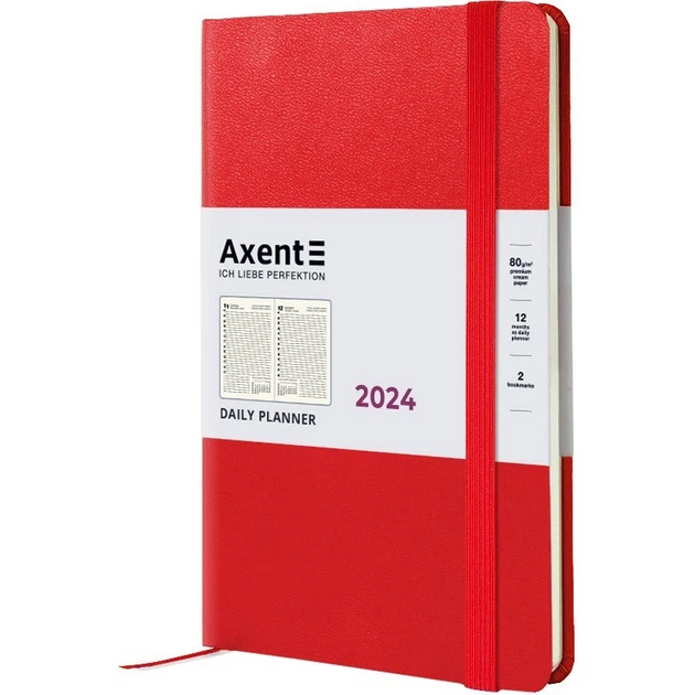 Щоденник 2024 А5 Axent Partner Strong 8819-24-A - Червоний - зображення 2