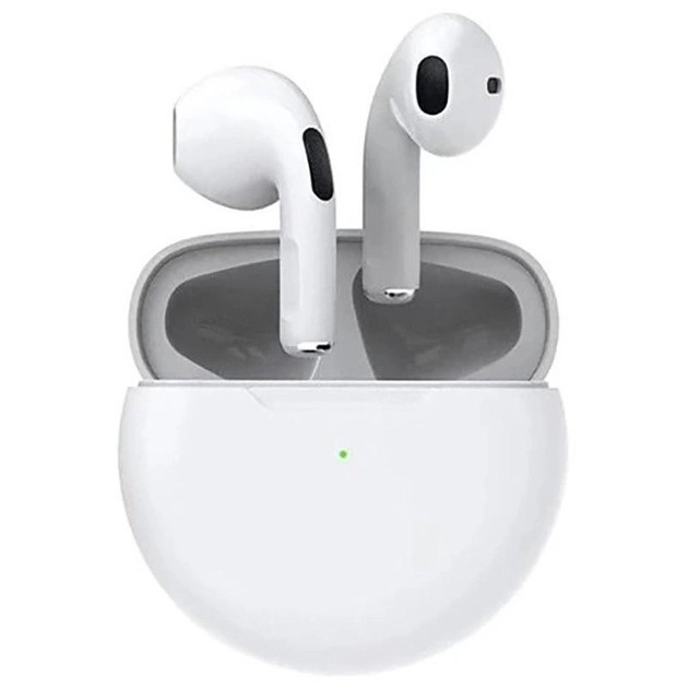 Беспроводные TWS наушники PRO6 Bluetooth 5.0 с зарядным кейсом, белые ...