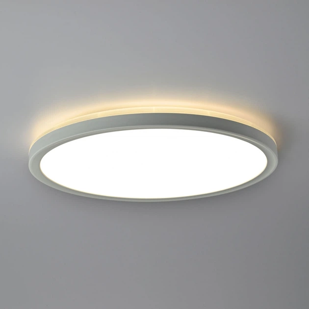 Потолочный LED светильник с декоративной подсветкой VIDEX круглый |18W, 4000K, 220V| Белый VL-DL3R-184W - Фото 5 Потолочный LED светильник с декоративной подсветкой VIDEX круглый |18W, 4000K, 220V| Белый VL-DL3R-184W - изображение 5