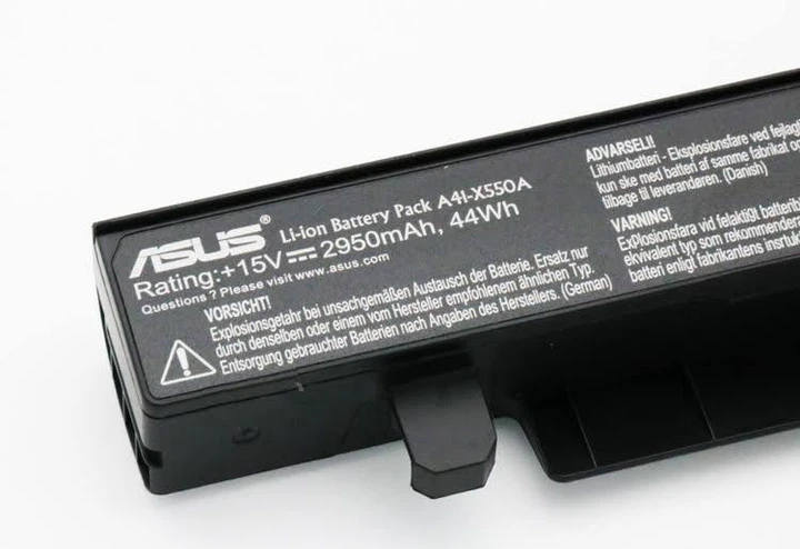 Батарея для ноутбука Asus X550J, X550JX - A41-X550A , +15V 2950mAh, 44Wh - зображення 5