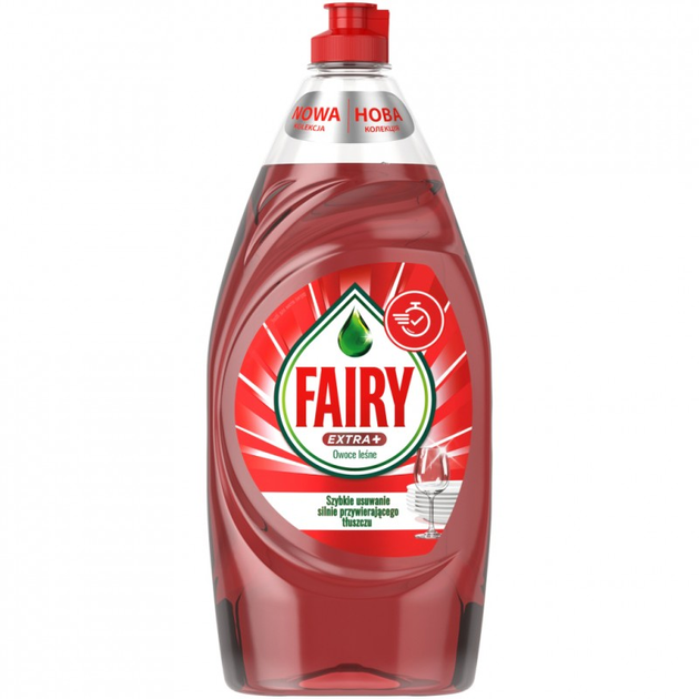 Płyn do mycia naczyń Fairy Extra+ Owoce leśne 905 ml (8006540355268) - obraz 1