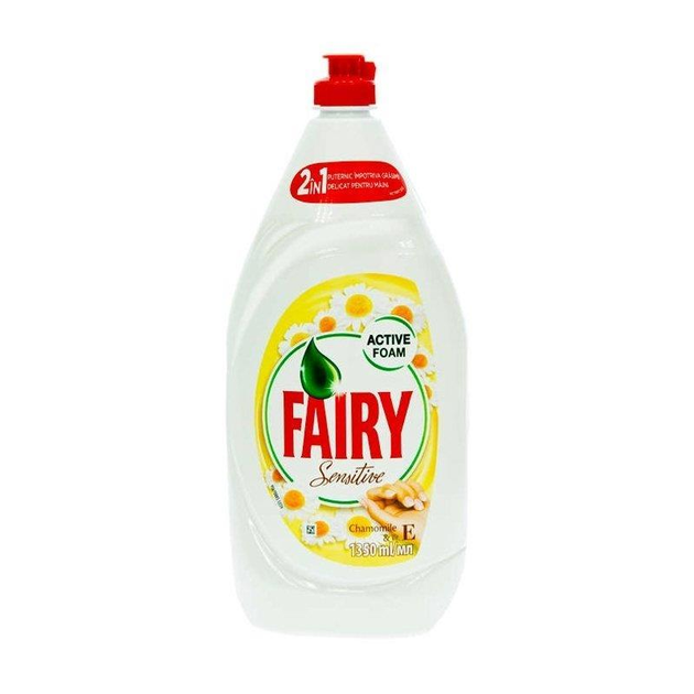 Засіб для миття посуду Fairy Chamomile & Vitamin E 1350 мл (8001090622129) - зображення 1