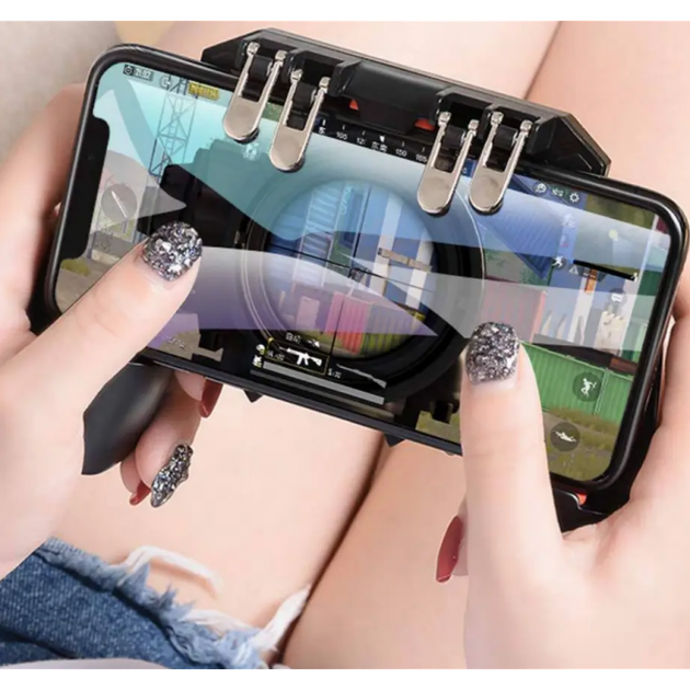 Беспроводной геймпад контроллер для смартфонов Union PUBG Mobile AK66 триггер для смартфонов Черный - изображение 2