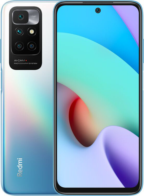 Мобільний телефон Xiaomi Redmi 10 2022 4/64GB NFC Sea Blue (Міжнародна ...