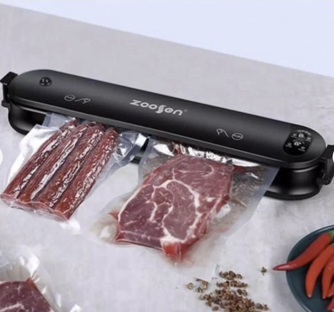 Вакууматор побутовий пакувальник для продуктів із пакетами Zoosen - изображение 1