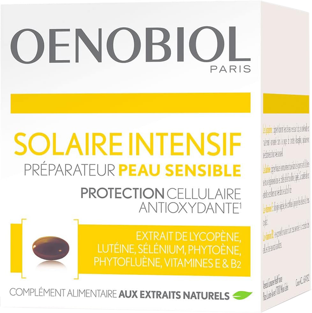 Suplement diety Oenobiol Solaire Intensif Nutriprotección 30 kapsułek (8470001659729) - obraz 1