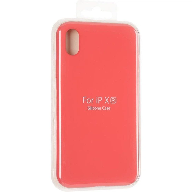 Чехол Fiji Silicone Case для Apple iPhone XR бампер накладка Full Soft Rose Red (без лого) - изображение 3