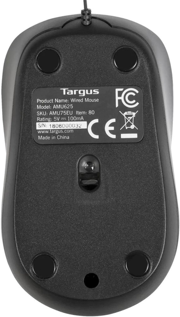 Mysz Targus Compact Blue Trace Czarny (AMU75EU) - obraz 7