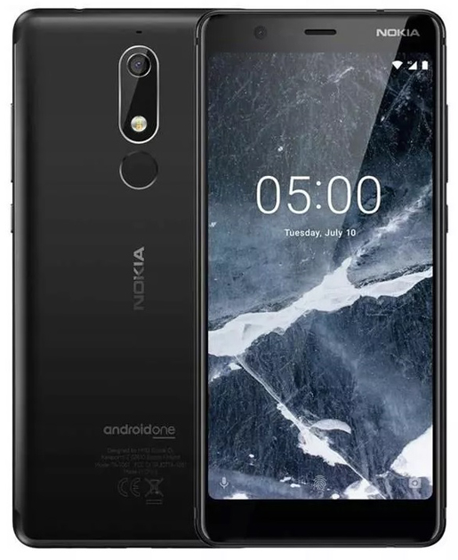 Smartfon Nokia 5.1 TA-1075 DualSim 2/16GB Black (11CO2B01A02) - obraz 1