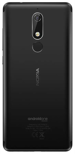 Smartfon Nokia 5.1 TA-1075 DualSim 2/16GB Black (11CO2B01A02) - obraz 5