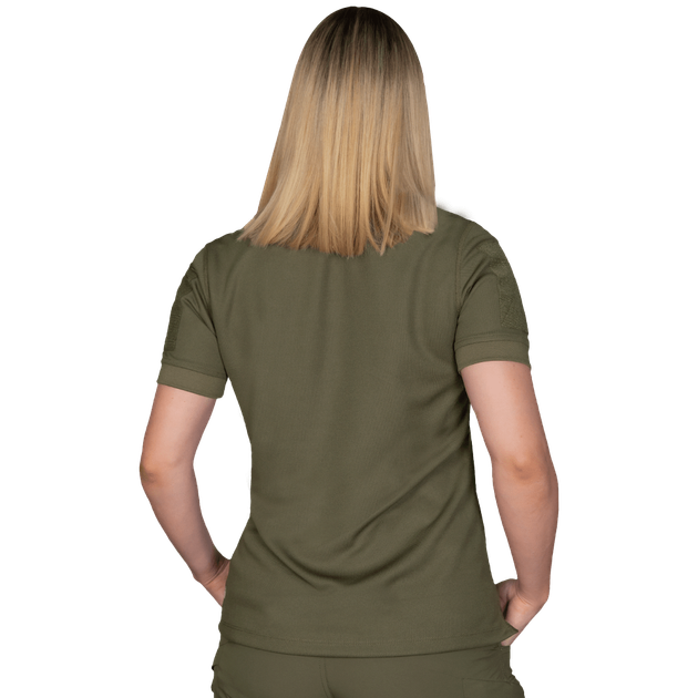 Поло футболка женская тактическая полевая универсальная для силовых структур Camotec 7161(XL) олива TR_7161(XL) - изображение 2