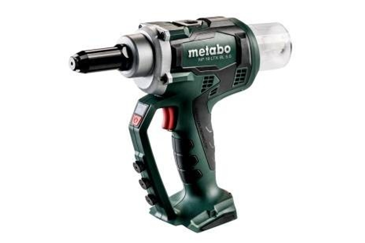 Аккумуляторный заклепочник Metabo NP 18 LTX BL 5.0 без акб в кейсе