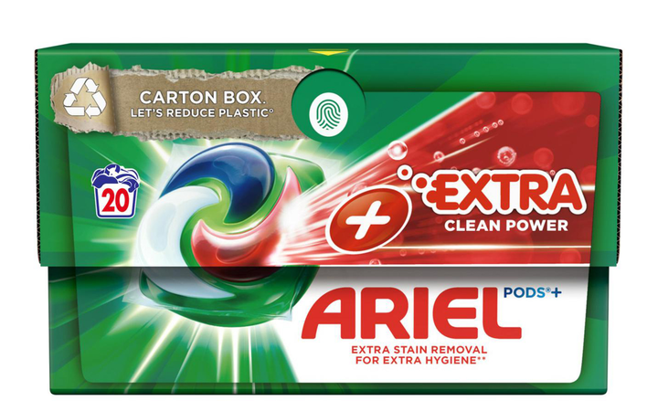Капсули для прання Ariel Extra Clean 20 шт (8001090803474) - зображення 1