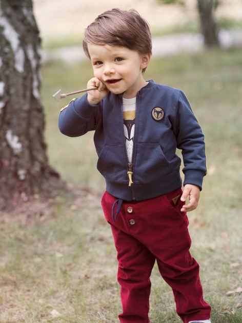 Дитяча толстовка для хлопчика Pinokio Secret Forest 68 см Синя (5901033253188) - зображення 2