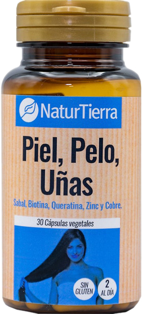 Suplement diety Naturtierra Piel, Pelo, Uñas 30 kapsułek (8412016371166) - obraz 1