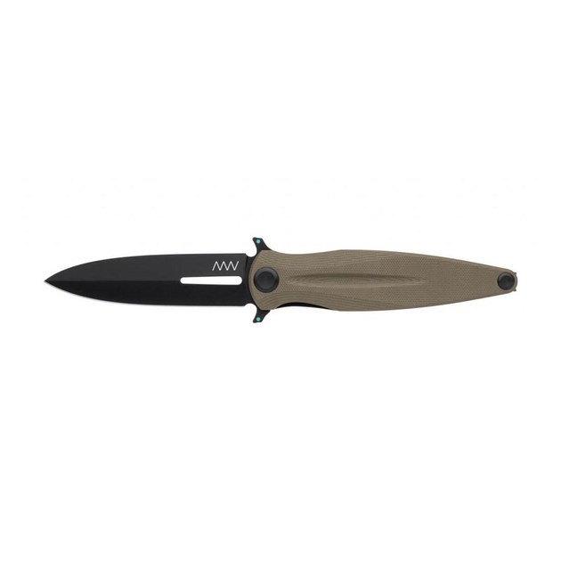 Ніж складний ANV Knives Z400 (DLC Liner lock G10 Plain edge) Olive (ANVZ400-008) - зображення 1