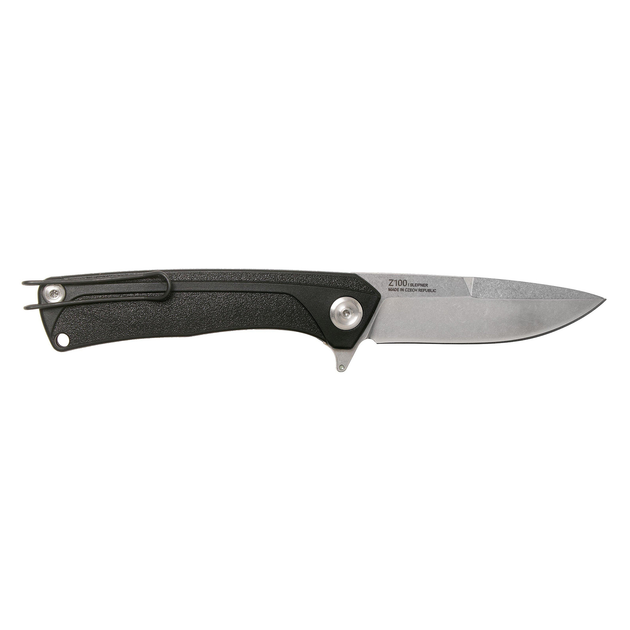 Ніж складний ANV Knives Z100 (Liner lock GRN Plain edge) Black (ANVZ100-047) - изображение 2