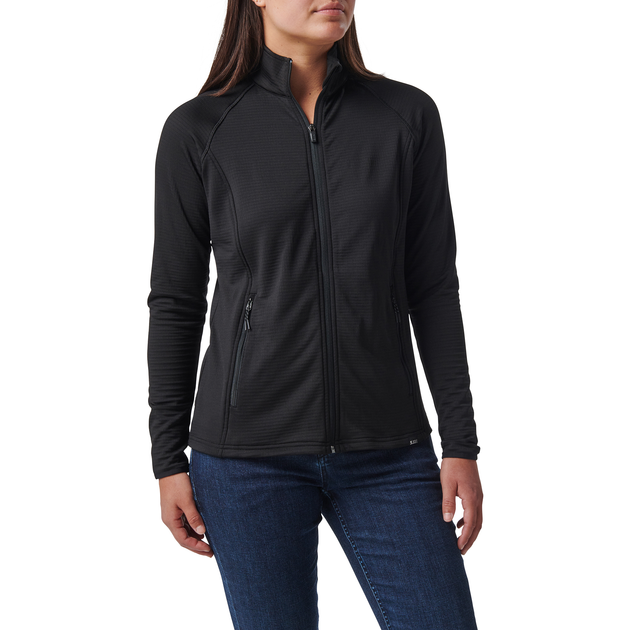 Куртка флісова 5.11 Tactical Women's Stratos Full Zip Black M (62424-019) - зображення 1
