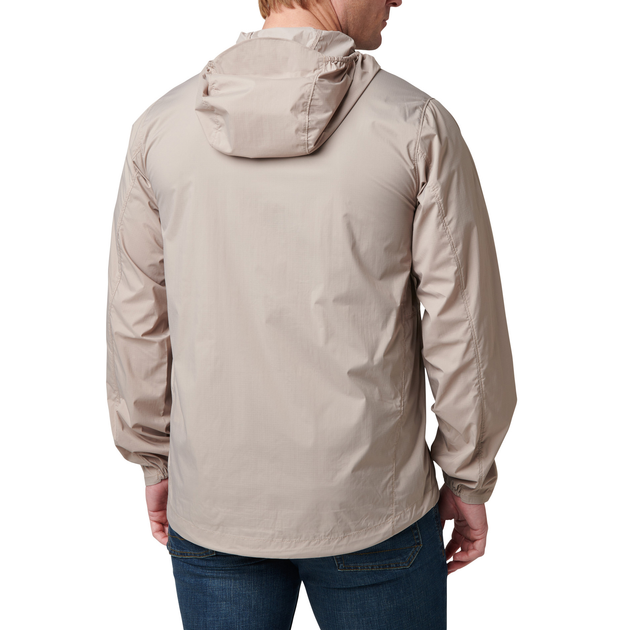 Куртка тактична демісезонна 5.11 Tactical Packable Windbreaker Jacket Badlands Tan L (48388-956) - зображення 2