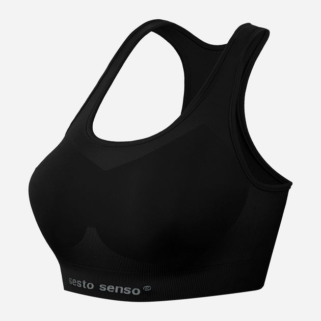 Спортивний топ Sesto Senso Seamless L/XL Чорний (5902385399081) - зображення 3