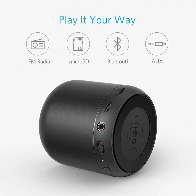 Портативная колонка ANKER SoundCore mini 5W Black - Фото 4 Портативная колонка ANKER SoundCore mini 5W Black - изображение 4