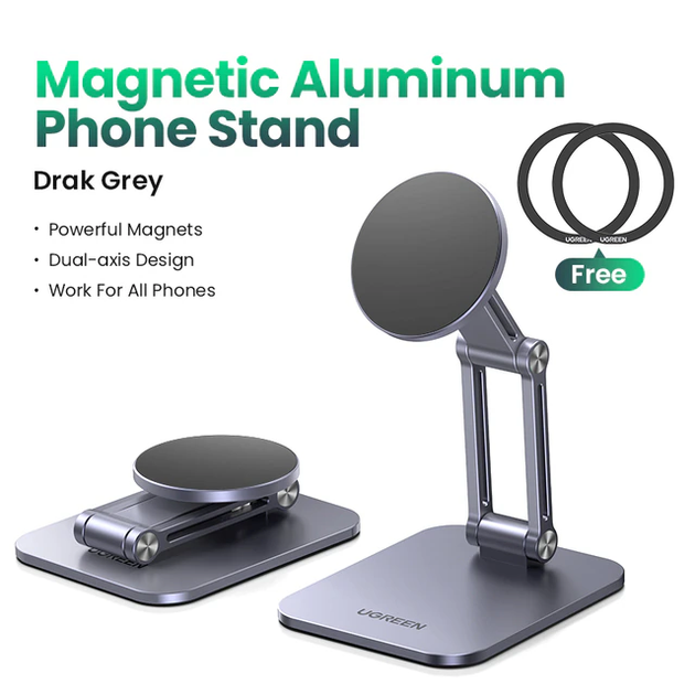 Держатель для телефона UGREEN LP688 а для iPhone 17 16 15 14 13 12 Xiaomi Samsung Grey (15709) - Фото 11 Держатель для телефона UGREEN LP688 а для iPhone 17 16 15 14 13 12 Xiaomi Samsung Grey (15709) - изображение 11