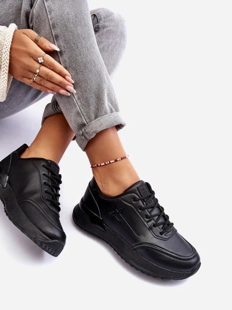 Жіночі кросівки Big Star MM274223 40 Чорні (5900714690458) - зображення 7