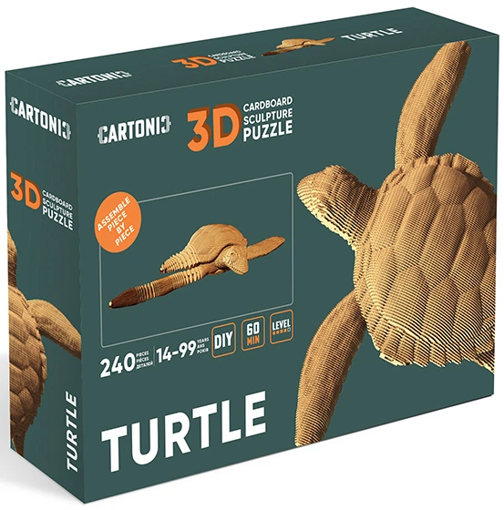 3D пазл-конструктор Cartonic 3D Puzzle Turtle Картонный (CARTTURT) - Фото 8 3D пазл-конструктор Cartonic 3D Puzzle Turtle Картонный (CARTTURT) - изображение 8