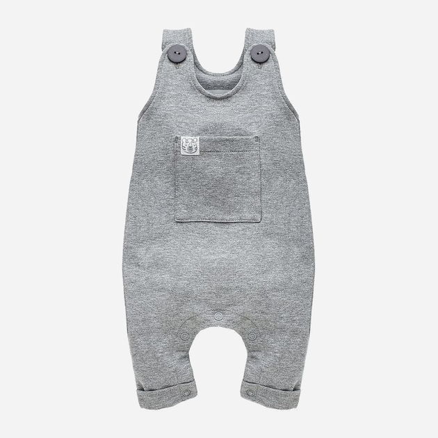Дитячий напівкомбінезон для хлопчика Pinokio Wild Animals Dungarees 62 см Сірий (5901033251788) - зображення 3