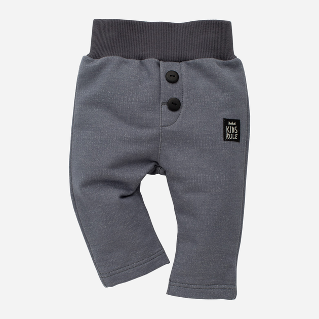 Дитячі спортивні штани для хлопчика Pinokio Happy Day Pants 92 см Сірі (5901033219306) - зображення 2