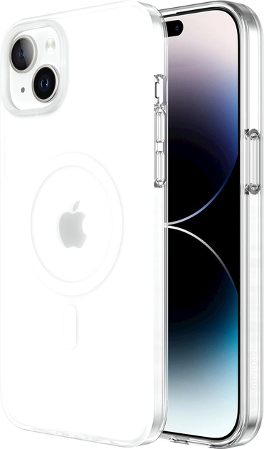 Акция на Панель Vokamo Glacier MagSafe для Apple iPhone 15 Plus White/Matt от Rozetka