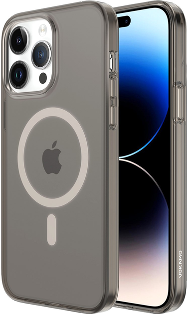 Акція на Панель Vokamo Glacier MagSafe для Apple iPhone 15 Pro Black/Matte від Rozetka