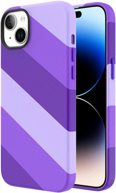Акція на Панель Vokamo Colour MagSafe для Apple iPhone 15 Purple від Rozetka