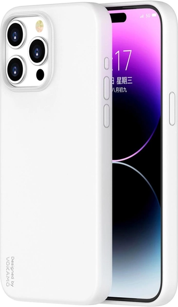Акція на Панель Vokamo Liquid MagSafe для Apple iPhone 15 Pro Max White від Rozetka