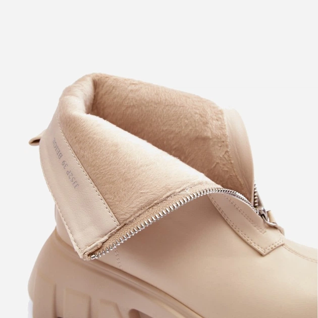 Жіночі ботильйони Kusma 40 Бежеві (5905677921861) - зображення 8