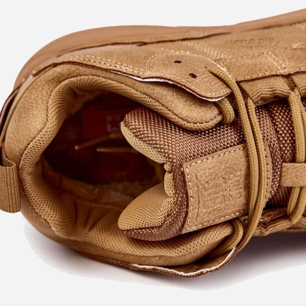 Zimowe buty sportowe męskie wysokie ocieplane Big Star KK174248 43 Brązowe (5900714569372) - obraz 4