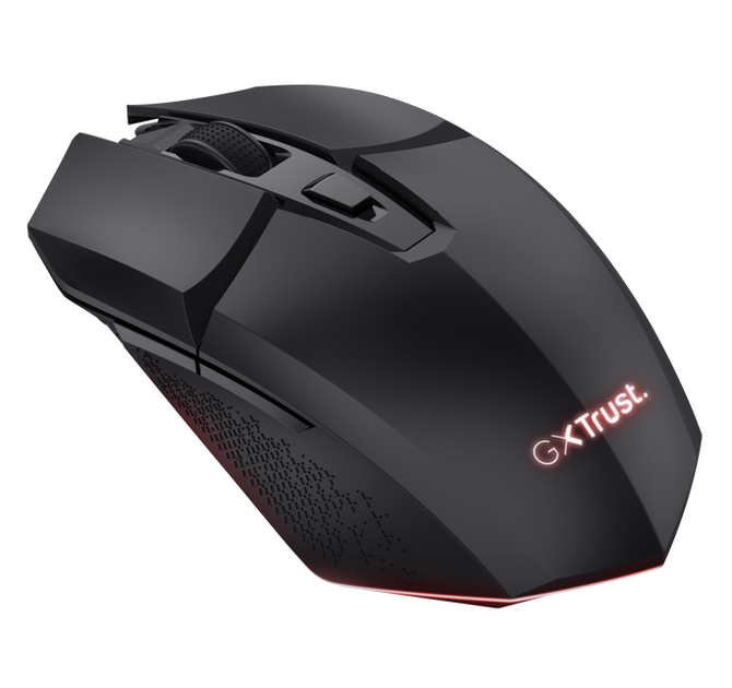 Мышь беспроводная Trust GXT 110 FELOX, Black, USB 2.4GHz, оптическая (сенсор PAW3212), 800 - 4800 dpi, 6 кнопок, аккумулятор (25037) - Фото 1 Мышь беспроводная Trust GXT 110 FELOX, Black, USB 2.4GHz, оптическая (сенсор PAW3212), 800 - 4800 dpi, 6 кнопок, аккумулятор (25037) - изображение 1