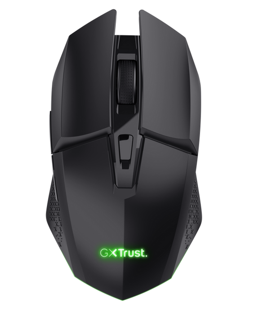 Мышь беспроводная Trust GXT 110 FELOX, Black, USB 2.4GHz, оптическая (сенсор PAW3212), 800 - 4800 dpi, 6 кнопок, аккумулятор (25037) - Фото 2 Мышь беспроводная Trust GXT 110 FELOX, Black, USB 2.4GHz, оптическая (сенсор PAW3212), 800 - 4800 dpi, 6 кнопок, аккумулятор (25037) - изображение 2