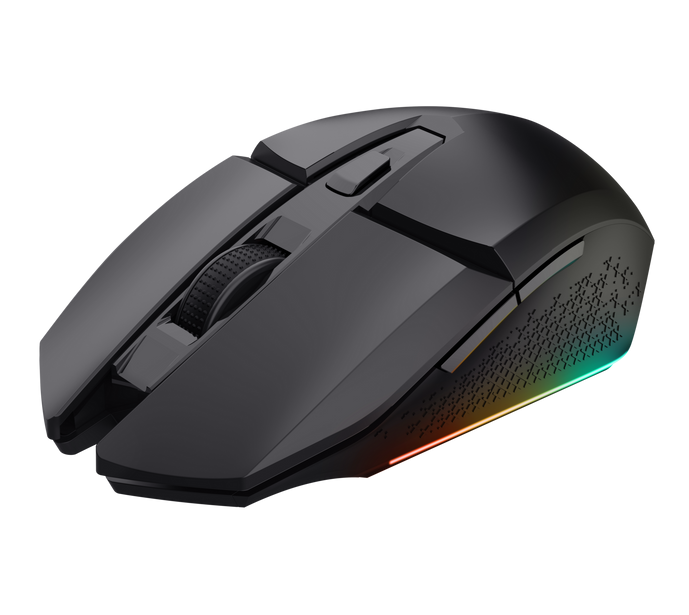 Мышь беспроводная Trust GXT 110 FELOX, Black, USB 2.4GHz, оптическая (сенсор PAW3212), 800 - 4800 dpi, 6 кнопок, аккумулятор (25037) - Фото 3 Мышь беспроводная Trust GXT 110 FELOX, Black, USB 2.4GHz, оптическая (сенсор PAW3212), 800 - 4800 dpi, 6 кнопок, аккумулятор (25037) - изображение 3