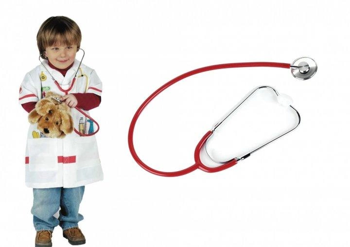 Zabawkowy stetoskop Klein metalowy 4608 (4009847046086) - obraz 2