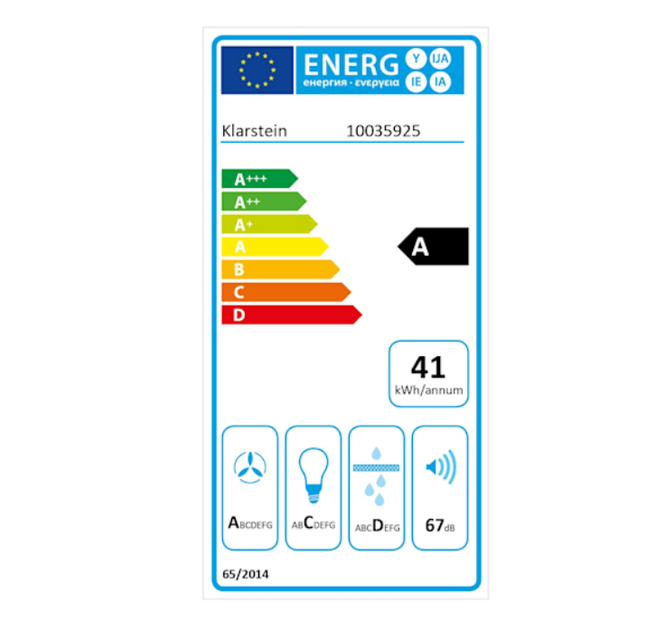 Вытяжка Klarstein Mariana Neo 60 с плоским экраном 60 см 640 м³/ч вытяжка LED - изображение 5