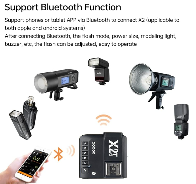 Беспроводной триггер вспышки Godox X2T-N TTL - Фото 3 Беспроводной триггер вспышки Godox X2T-N TTL - изображение 3