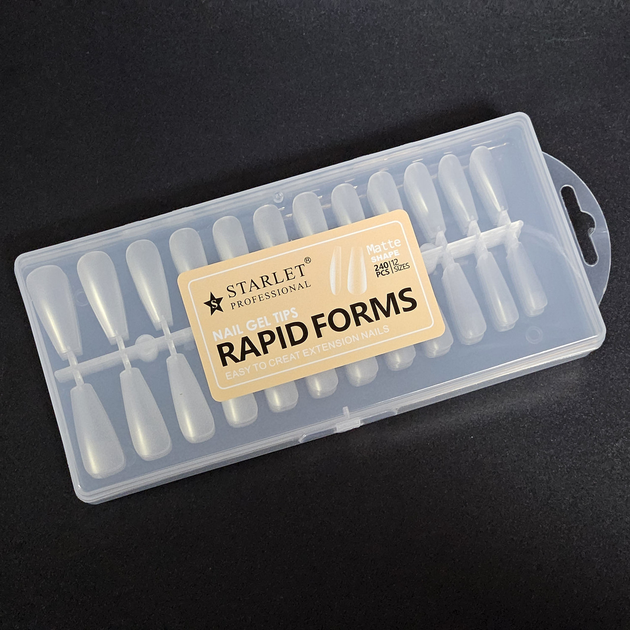 Типсы гелевые для наращивания ногтей Starlet Professional Rapid Forms ...