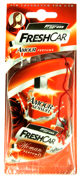 Odświeżacz powietrza FreshCar Amour z filcowym podkładem damski (5907553952051) - obraz 1