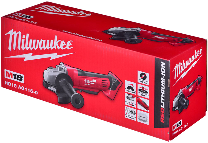 Szlifierka kątowa akumulatorowa Milwaukee 4933411210 bez akumulatora i ładowarki - obraz 6