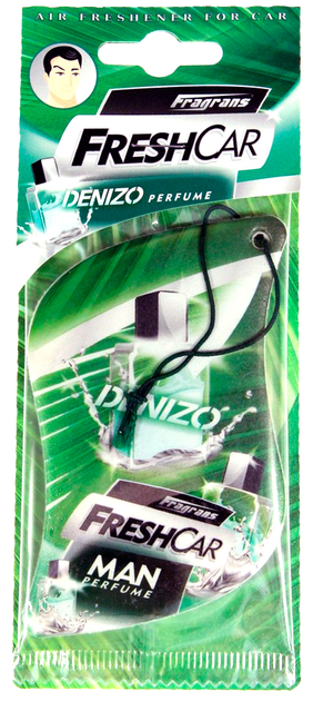 Odświeżacz powietrza FreshCar Denizo z filcowym podkładem męski (5907553952020) - obraz 1