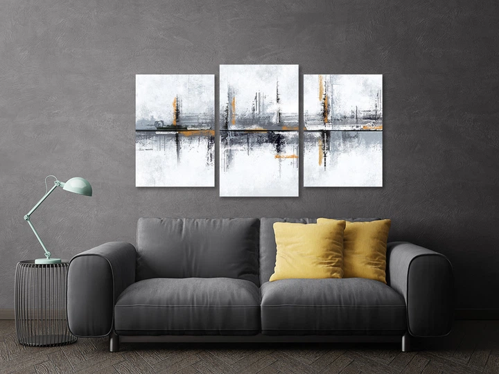 Модульная картина в гостиную / спальню Абстракція Art-738_3 53х100 см - изображение 3