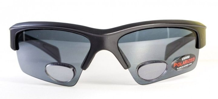 Бифокальные поляризационные очки BluWater Bifocal-2 (+2.5) Polarized (gray) серые - изображение 2